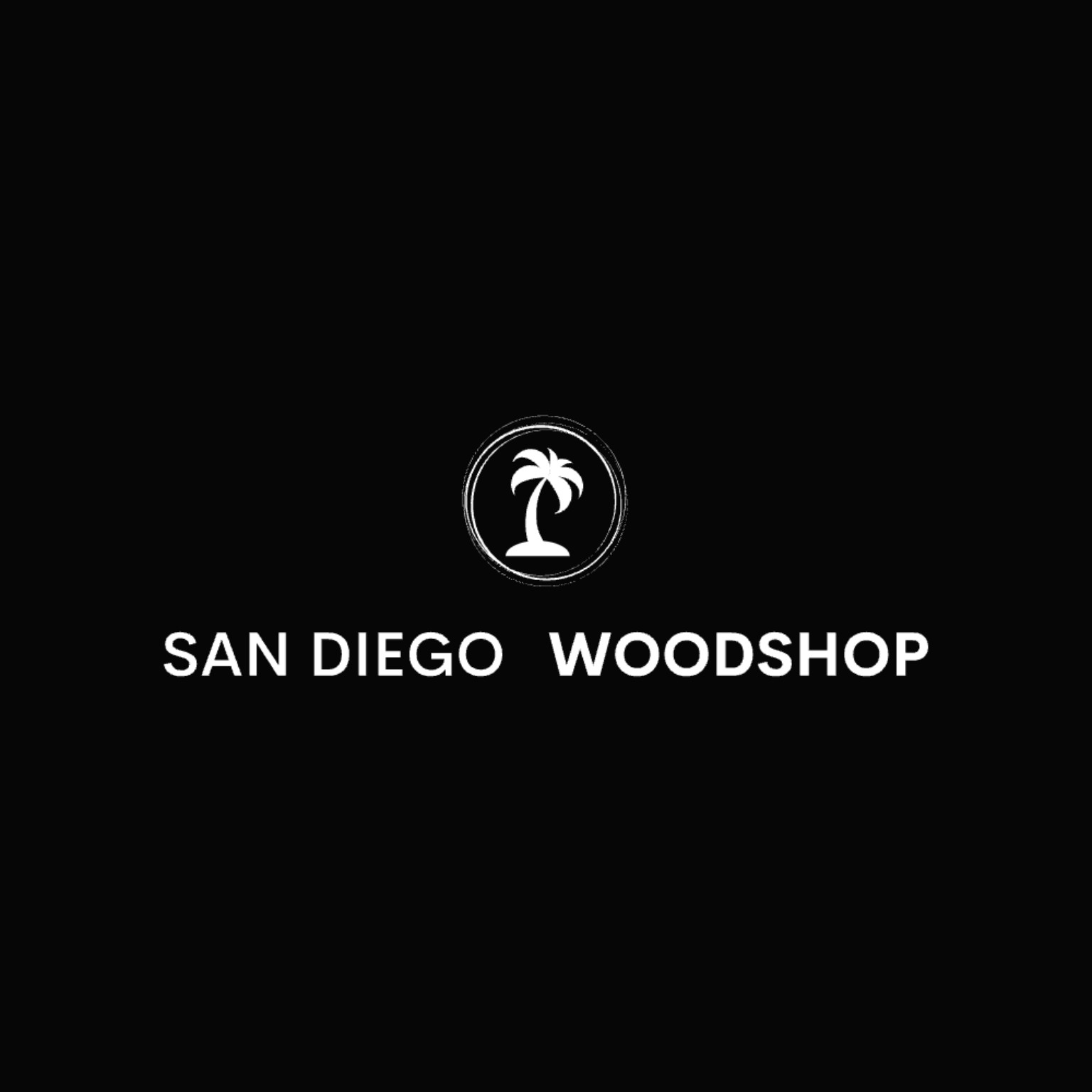 San Diego Woodshop palm logo